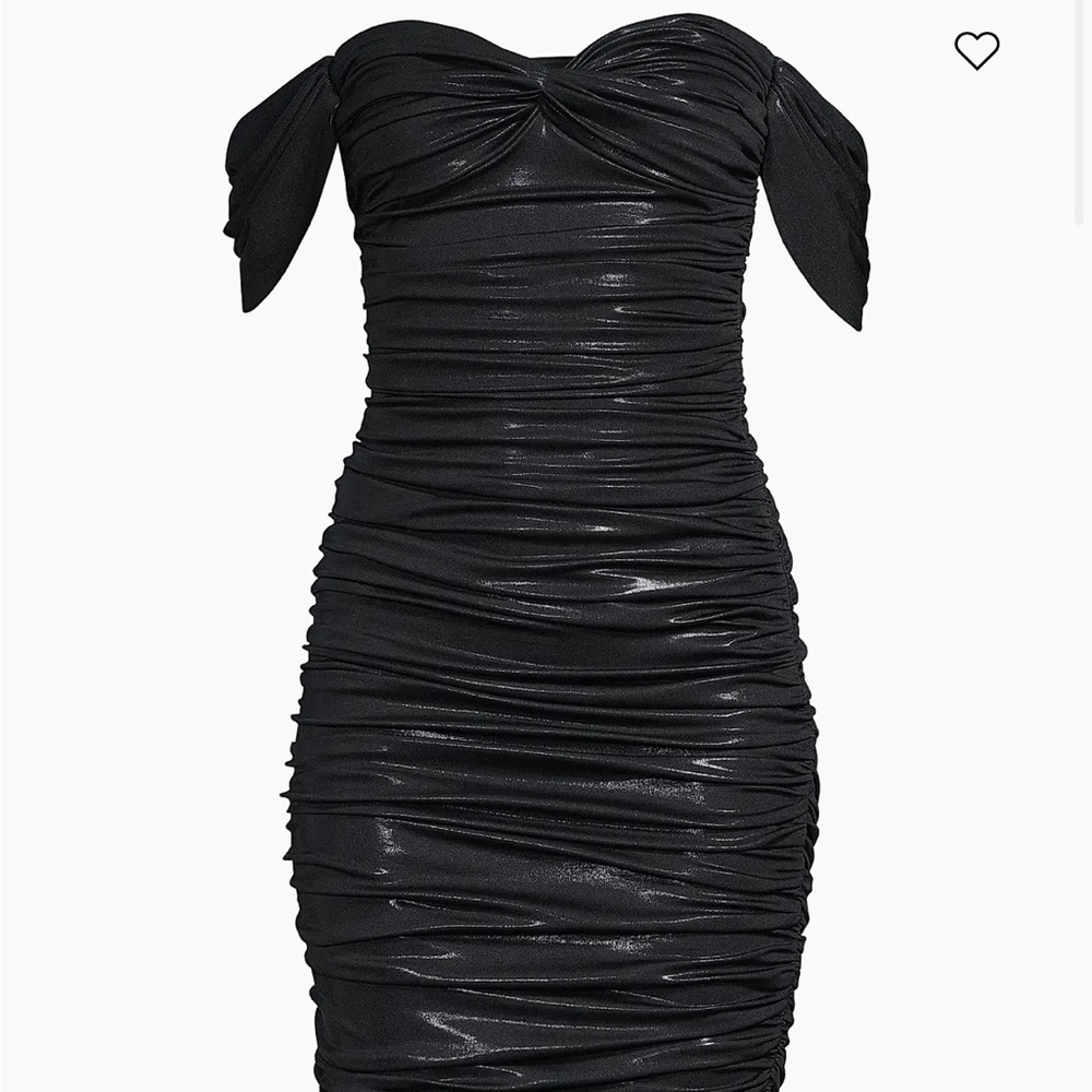 Norma Kamali Black Strapless Dress